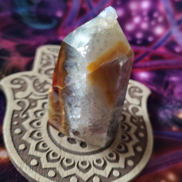 Chubby Druzy Agate Tower - Picture 2 of 6